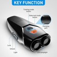 thumbnail image 3 of Dog Barking Control Device Ultrasonic Anti Barking Device with LED Flashlight 3 Modes Rechargeable Portable Stopper for Dogs Indoors Outdoors Silver Black Optional (Black), 3 of 5