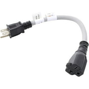 AC WORKS [EV515620-012] 1FT 12/3 EVSE Upgrade EV Charging Adapter 15A Household Plug to NEMA 6-20R Connector