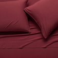 thumbnail image 3 of ZMLEVE Cotton Jersey Bed Sheet Set - Queen, Red, 3 of 5