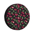 thumbnail image 1 of Bingfone Ripe Red Cherry for Spare Tire Cover Weatherproof Universal Wheel Protectors for RV Camper Travel Trailer SUV Truck-17 inch, 1 of 6