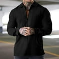 thumbnail image 2 of PuLe Jackets for Men Men's Solid Zipper Long Sleeve Jacket Men's Casual Cardigan, 2 of 6
