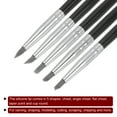 thumbnail image 4 of Uxcell 5pack Clay Sculpting Tool Set, Clay Sculpting Shaper Rubber Tip Shaping Pen Silicone Brushes Shaping Gray, 4 of 5