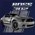 thumbnail image 3 of Tee Hunt Ford Mustang Boss 302 T-Shirt 50 Years Anniversary Muscle Car Shirt, Blue, 4X-Large, 3 of 5