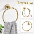 thumbnail image 2 of Juego de accesorios de baño TURS, toallero, soporte para papel higiénico, 2 of 7