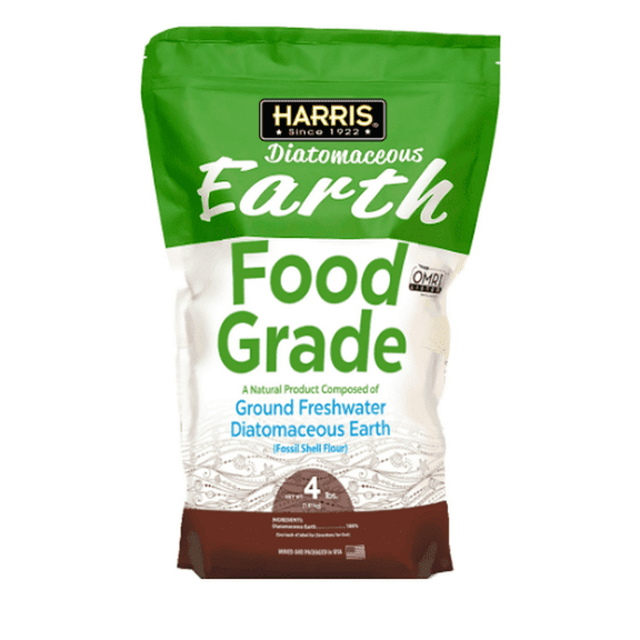 Food Grade Diatomaceous Earth Powder - OMRI Listed for Organic Use, 4lb Bag Harris Food Grade