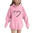 thumbnail image 3 of Ugoldhm Girls Boys Oversized Hooded Sweatshirts Printed Shirt with Pocket Fall Winter Outerwear 5-15 Years, 3 of 6