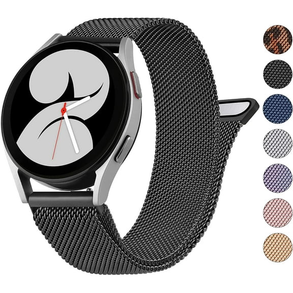 for Samsung Galaxy Watch 4 Band 40mm 44mm, Galaxy Watch 4 Classic Bands 42mm 46mm Women Men, 20mm Stainless Steel Metal Replacement Bracelet Strap for Samsung Watch 4 Bands