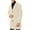 Beige, variant on VONCOS Winter Coats for Men Single Breasted Peacoat Winter Wool Coat Faux Fur Long Trench Coat