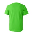 thumbnail image 3 of Ma Croix Men's Crew Neck T-Shirts Solid Short Sleeve Tee (Large, Lime Green), 3 of 5