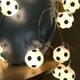 thumbnail image 2 of Luces de cadena de fútbol LED de color blanco cálido para decoración temática de bar, 2 of 6