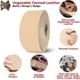 thumbnail image 3 of 11-12 Oz. 4-4.8mm Vegetable Tanned Leather Blanks Belts/Straps Cowhide Full Grain Perfect For Leather Tooling, Straps, Crafting, Knife Sheath, Furniture, 3 of 9