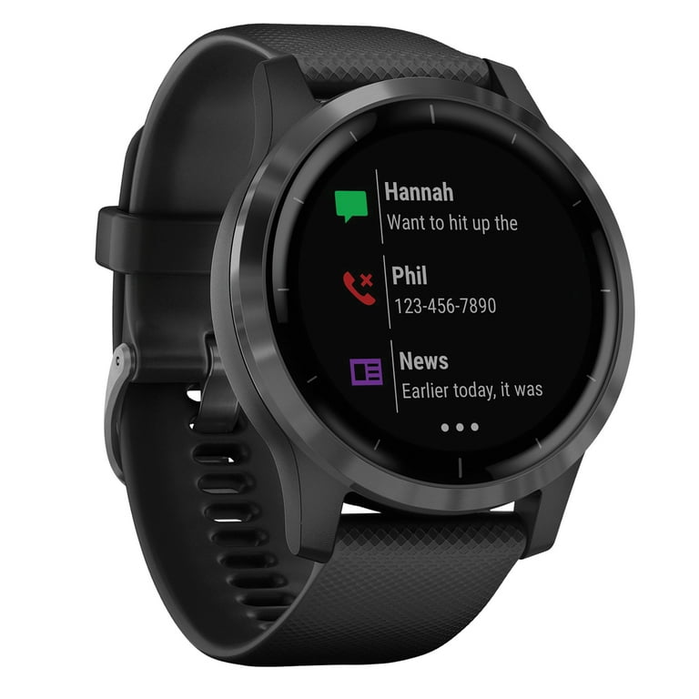 その他 GARMIN - GARMIN VIVOACTIVE 4 BLACK/SLATE Garmin vívoactive® 4 Slate Stainless Steel Bezel with Black