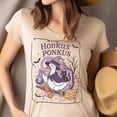 thumbnail image 2 of Honkus Ponkus Witch Goose Shirt – Funny Halloween Duck Tee , Navy, Size 2XL, 2 of 6
