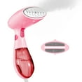 thumbnail image 1 of Mistaha Portable Mini Travel Steamer Iron with Foldable Design - 1300W Power, 120ml Water Tank, 20s Fast Heating, 20-25g/min Steam Rate - Compact Handheld Garment Steamer for Home Dorm Travel - Pink, 1 of 6