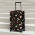 thumbnail image 5 of Uemuo Red White Flowers Printed Washable Luggage Cover - Fashion Suitcase Protector Fits 18-32 Inch Luggage -Small, 5 of 9