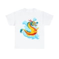 thumbnail image 2 of Soluvd Unisex Heavy Cotton Yellow DragonTee, 2 of 12