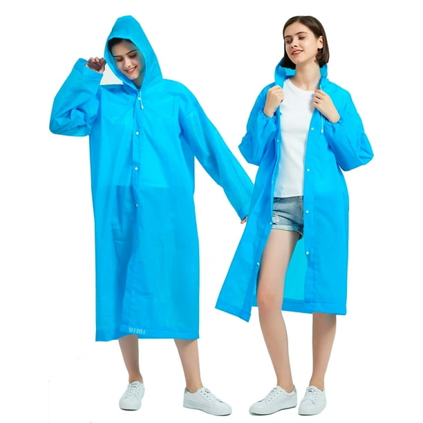 1Pz Impermeable Para Lluvia Chubascos Impermeable Para Adultos Poncho Impermeable Reutilizable Capa Lluvia Portátil Con Gorra Y Cordón