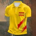 thumbnail image 2 of Soccer Cup 2026 Jersey for Men, Polo Collar Short Sleeve Spain Flag Player Graphic Top - Breathable Fan Shirt for Match Day & Casual Wear Black L, 2 of 4