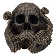 thumbnail image 4 of Fantasy Cthulhu Monster Octopus Skull With Tentacles Sucker Arms Figurine 7"L, 4 of 9