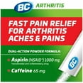 thumbnail image 2 of BC Powder Arthritis Pain Reliever, Aspirin Dissolve Packs, 50 Count Powder Packets, 2 of 8