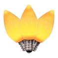 thumbnail image 2 of Vickerman C7 Ceramic LED Orange Bulb  Nickel Base, 120V .6 Watts , 3 diodes, 25 Bulbs per bag, 2 of 3