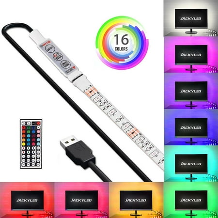 4Pcs USB Powered RGB 5050 LED Strip Lighting for TV Computer Background