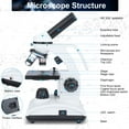 thumbnail image 6 of LAKWAR 100X-2000X Microscopes for Kids Students Adult, Microscope Kit with Prepared Slides , Phone Adapter, Biological Microscopes for School Laboratory Home Education, 6 of 9