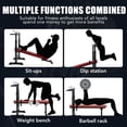 thumbnail image 4 of PayLessHere Banc de Musculation Réglable avec Support pour Barres, Banc Pliant Multifonction avec Station de Trempage et Barre de Courbure, Banc de Musculation pour Gym à Domicile, 4 of 8