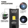 thumbnail image 4 of Klein Tools 56074 Edc Pocket Flashlight With Green  Three Brightness Modes Up To 1000 Lumens Turbo Mode Built-in Floodlight <1mw 510 530nm Class 2 Rechargeable, 4 of 7
