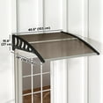 thumbnail image 4 of Outsunny Auvent de Fenêtre Auvent de Porte 40 Pouces x 40 Pouces Porte d'Entrée Couverture de Patio Extérieur, 4 of 10