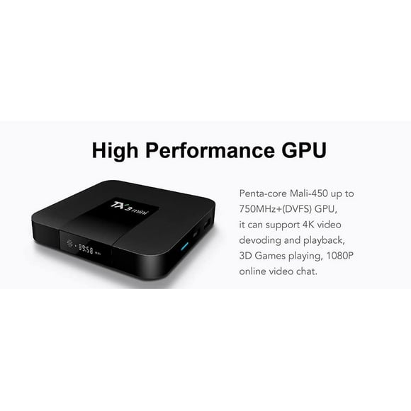 Susay® Android TV Box Android 7.1 TV Box TX3 Mini 2GB/16GB 2.4GHz WiFi 4K HD Media Player Home Entertainment Box.