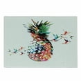thumbnail image 1 of Pineapple Cutting Board, Geometric Pineapple Bursting into Scattering Birds Flight Modern Abstract Print, Decorative Tempered Glass Cutting and Serving Board, Small Size, Multicolor, by Ambesonne, 1 of 1