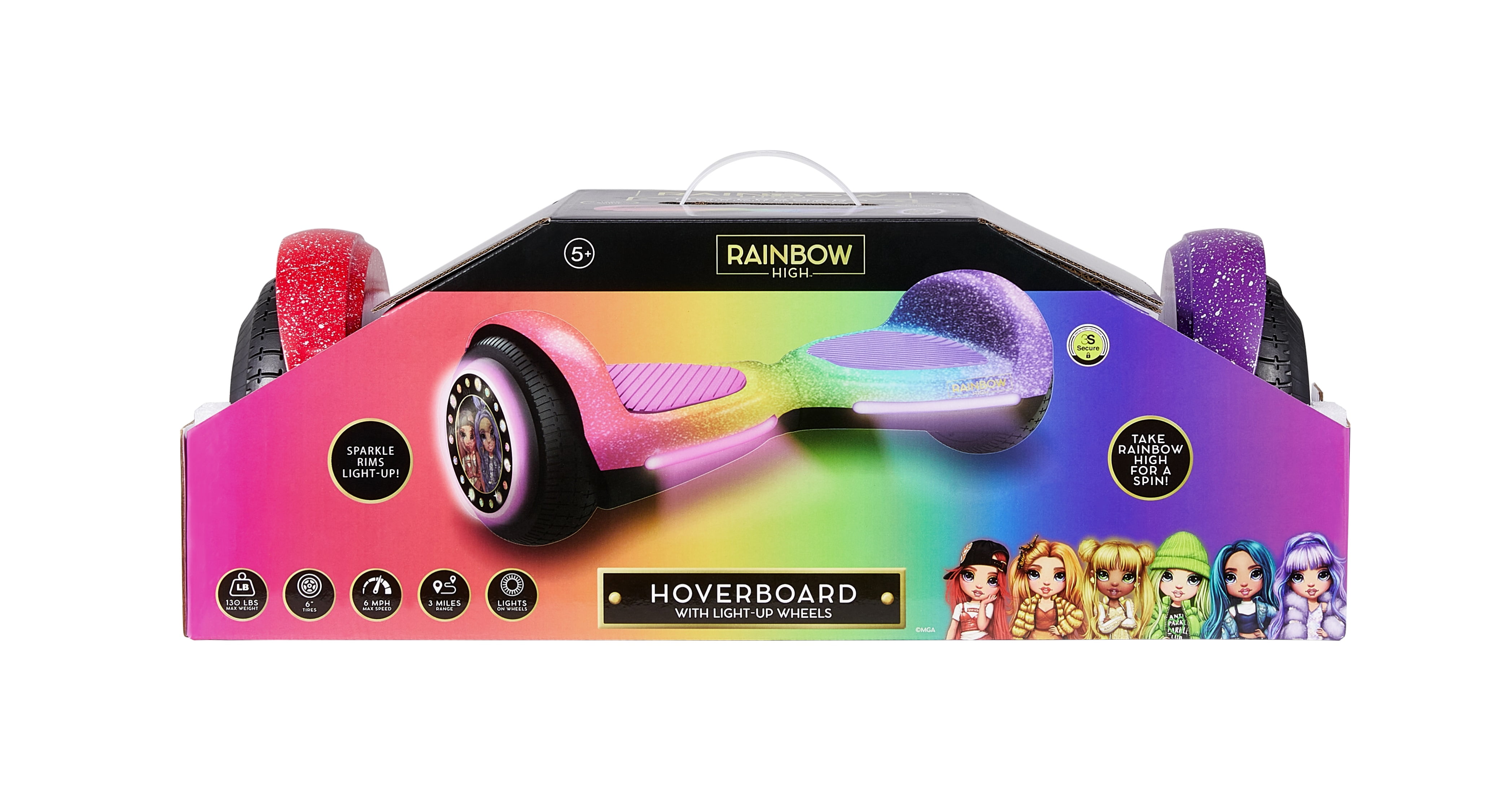 Rainbow light up hoverboard sale