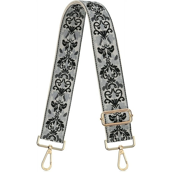 Kukuzhu Embroidery Purse Strap Replacement Crossbody Strap Thick Handbag Strap Adjustable Wide Shoulder Strap Bag Strap