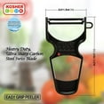 thumbnail image 4 of The Kosher Cook Y Swiss Vegetable Peeler, Ultra Sharp Stainless Steel Blade, Plastic Handle - Black, 4 of 5