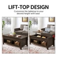 thumbnail image 4 of Alden Design 47.5" Lift Top Coffee Table with 2 Storage Compartments for Livingroom, Espresso, 4 of 11