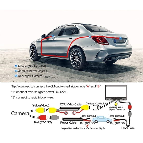 New Rear View Reverse Backup Camera For Mercedes-Benz GLK Class X204 2008-2015