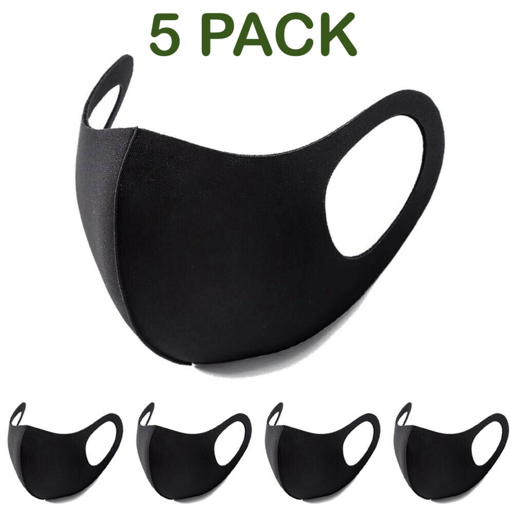 Reusable Washable Polyester Face Covering Mask Water Resistant For Men