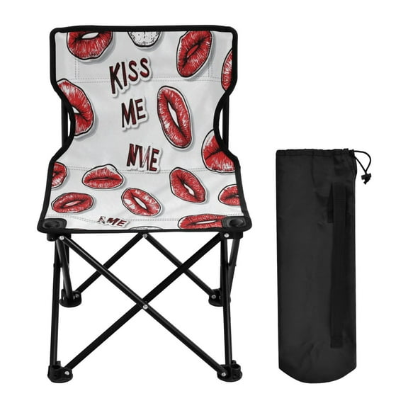 BZSMCE Camping Chairs Modern Kiss Of Color Pattern Folding chair