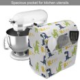 thumbnail image 2 of Dinosaur Party Stand Mixer Cover, Happy Cartoon Dino Reptile Rrrr Text on Plain Pattern, Kitchen Appliance Organizer Bag Cover with Pockets, 5 Quarts, Multicolor, by Ambesonne, 2 of 4