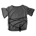 thumbnail image 7 of Cinched Waist Tops for Women Summer Short Sleeve Boat Neck Dressy Casual Blouse Going out Tops Brunch Outfits, 7 of 7