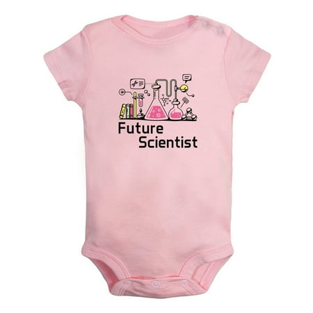 

iDzn Future Scientist Funny Rompers For Babies Newborn Baby Unisex Bodysuits Infant Jumpsuits Toddler 0-24 Months Kids One-Piece Oufits