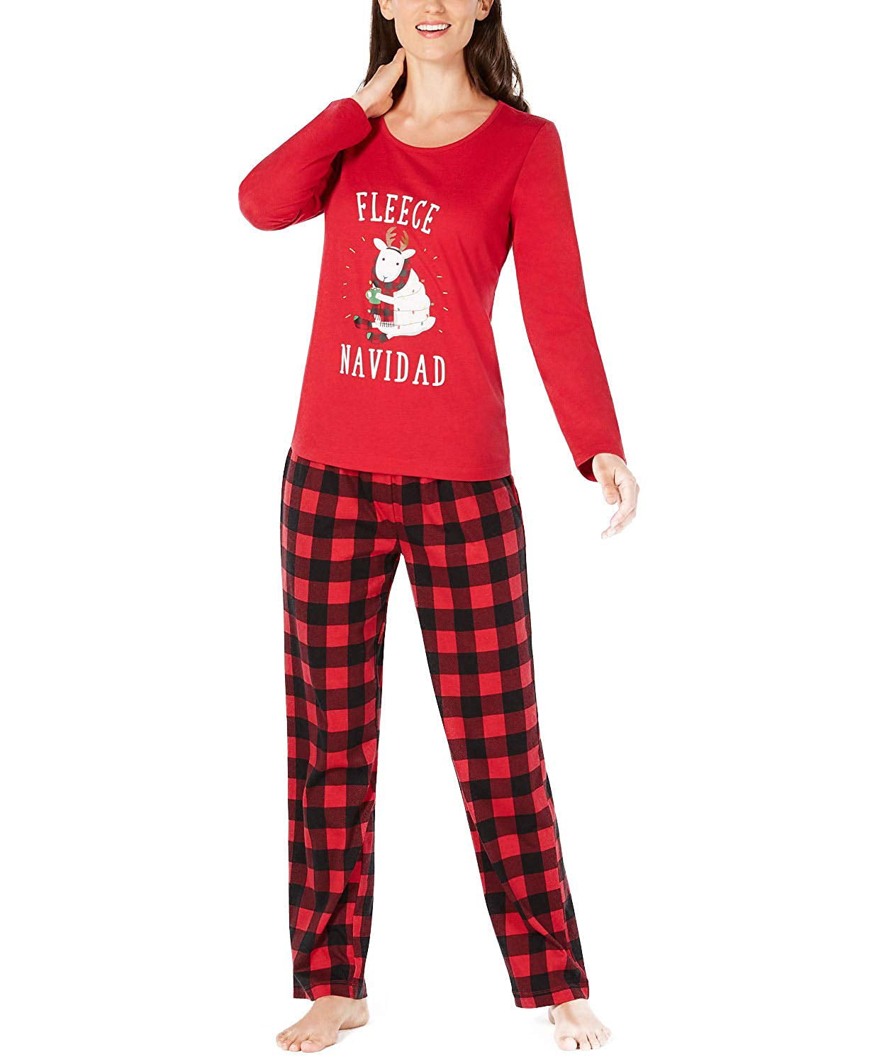 Mandíbula de la muerte Atticus cómo Family Pajamas Matching Women's Fleece Navidad Pajama Set XS - Walmart.com