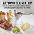 thumbnail image 3 of Weston Stainless Steel Cone and Pestle Set, 2 Quart Capacity, Dishwasher Safe, 1.9-Liter, Silver, 3 of 8