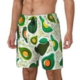 thumbnail image 2 of Balery Green Avocado Mens Swim Trunks Swim Shorts for Men Quick Dry Inseam Beach Shorts with Compression Liner Pocket-XX-Large, 2 of 9