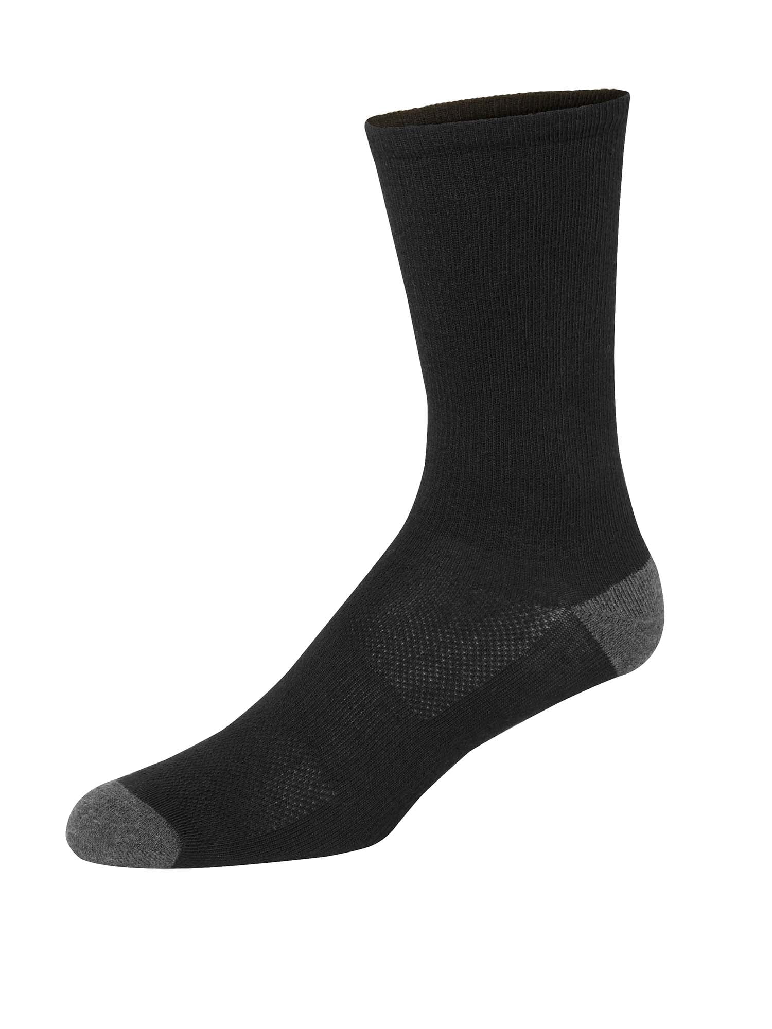 Hanes Men's X-Temp MOVES Lightweight Crew Socks, 12-Pack