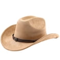 thumbnail image 1 of Functional Western Cowboy Hat for Outdoor Adventures with Curved Brim Lightweight Travel Accessory, 1 of 3