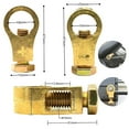 thumbnail image 3 of Huggegwe Kit de Connecteurs de Bornes de Batterie en Cuivre Pur - Câbles de Batterie de Voiture Universels Négatifs et Positifs pour Voiture Van Chariots Bateau - Clips de Bornes de Batterie de Voiture Améliorés, 3 of 7