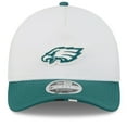 thumbnail image 2 of Men's New Era  White/Midnight Green Philadelphia Eagles 2025 NFL Training Camp A-Frame 9FORTY Adjustable Hat, 2 of 5