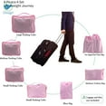 thumbnail image 5 of Deago 8 PCS Waterproof Travel Packing Cubes with Shoe Bag Luggage Organizer Storage Bag Set (Navy), 5 of 8